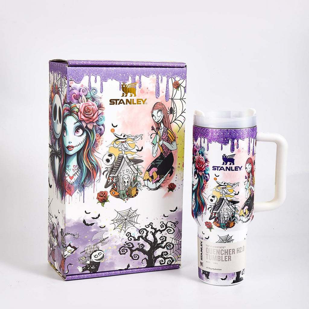 Stanley Halloween Luminous Glow Tumbler with Stitch Art