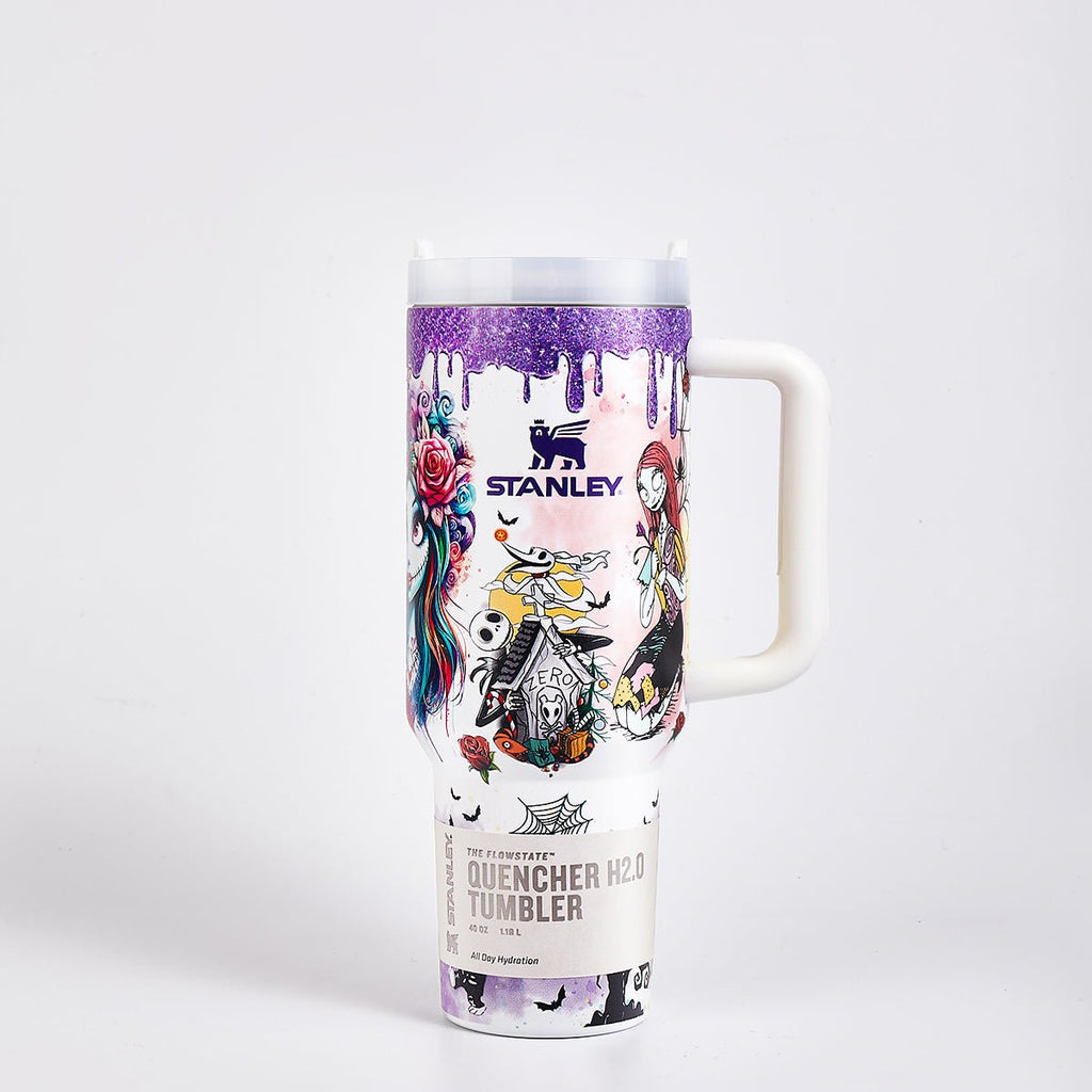 Stanley Halloween Luminous Glow Tumbler with Stitch Art