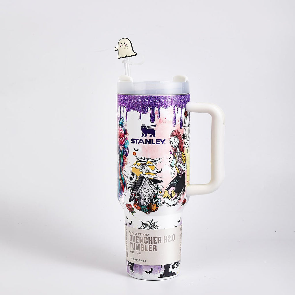 Stanley Halloween Luminous Glow Tumbler with Stitch Art
