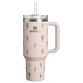 Meadow Sip Tumbler - 40oz blush pink wildflower tumbler