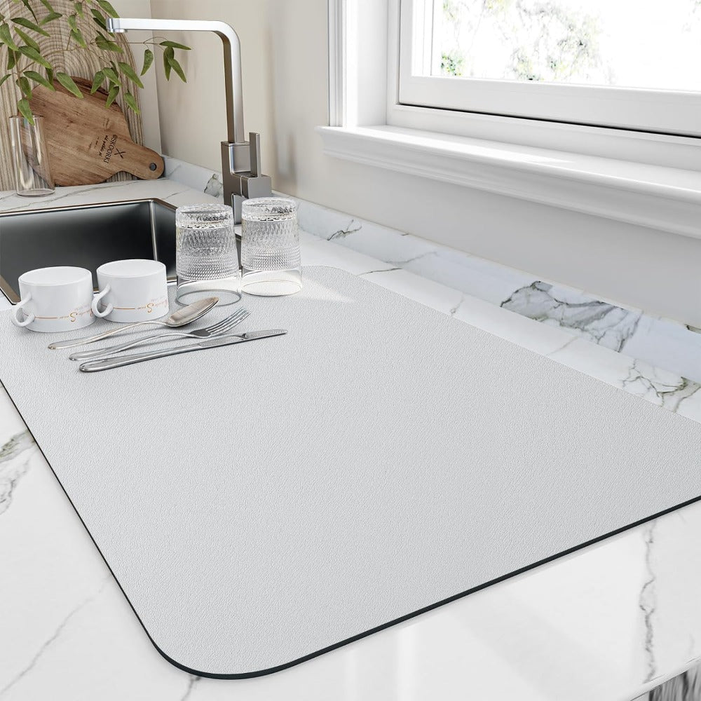 Absorbent diatomite kitchen dish drying mat by BROKLEN – view 6