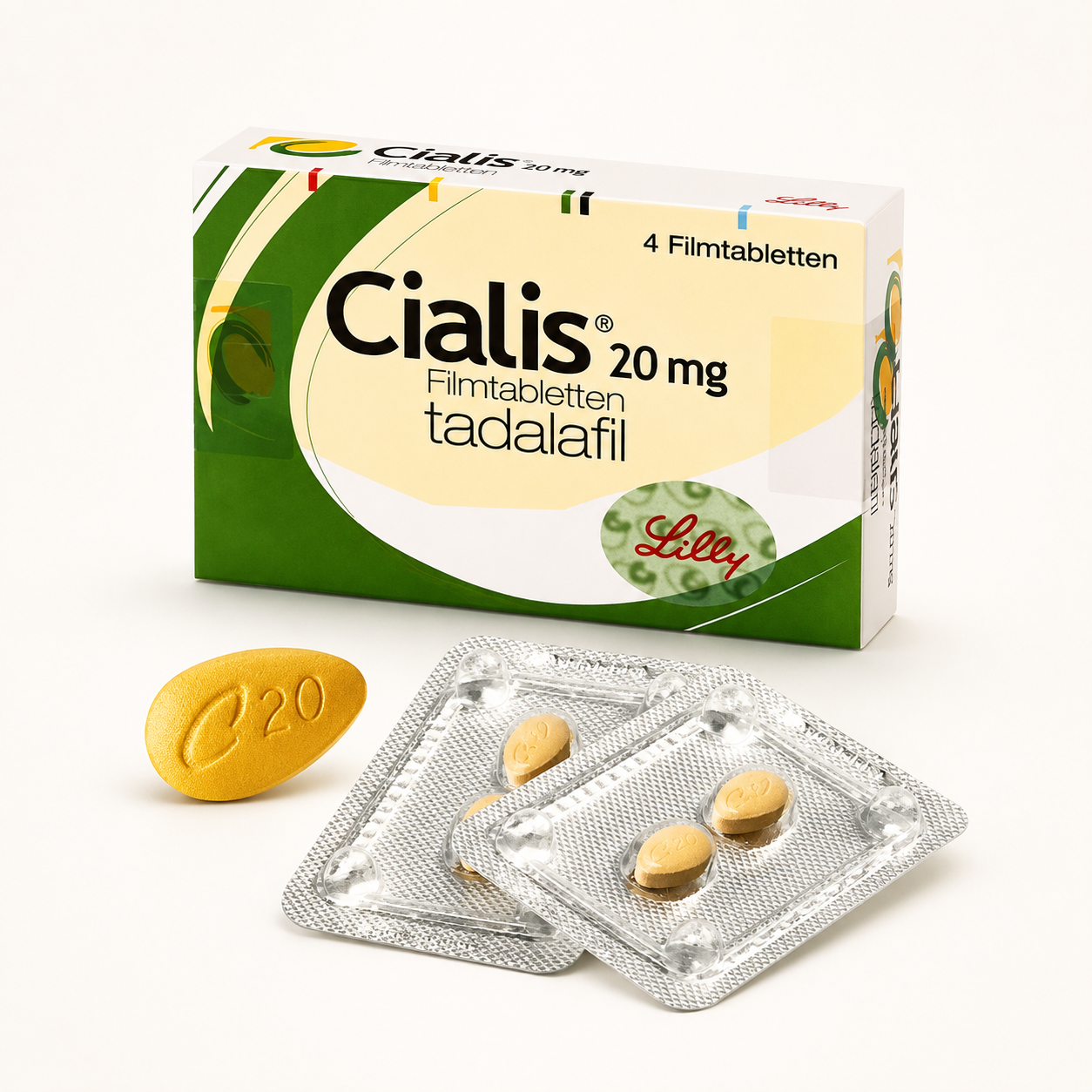 Cialis 20mg – 4 Tablets